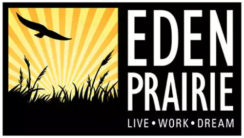 Eden Prairie Logo - eagle flying in sunset - Live - Work - Dream