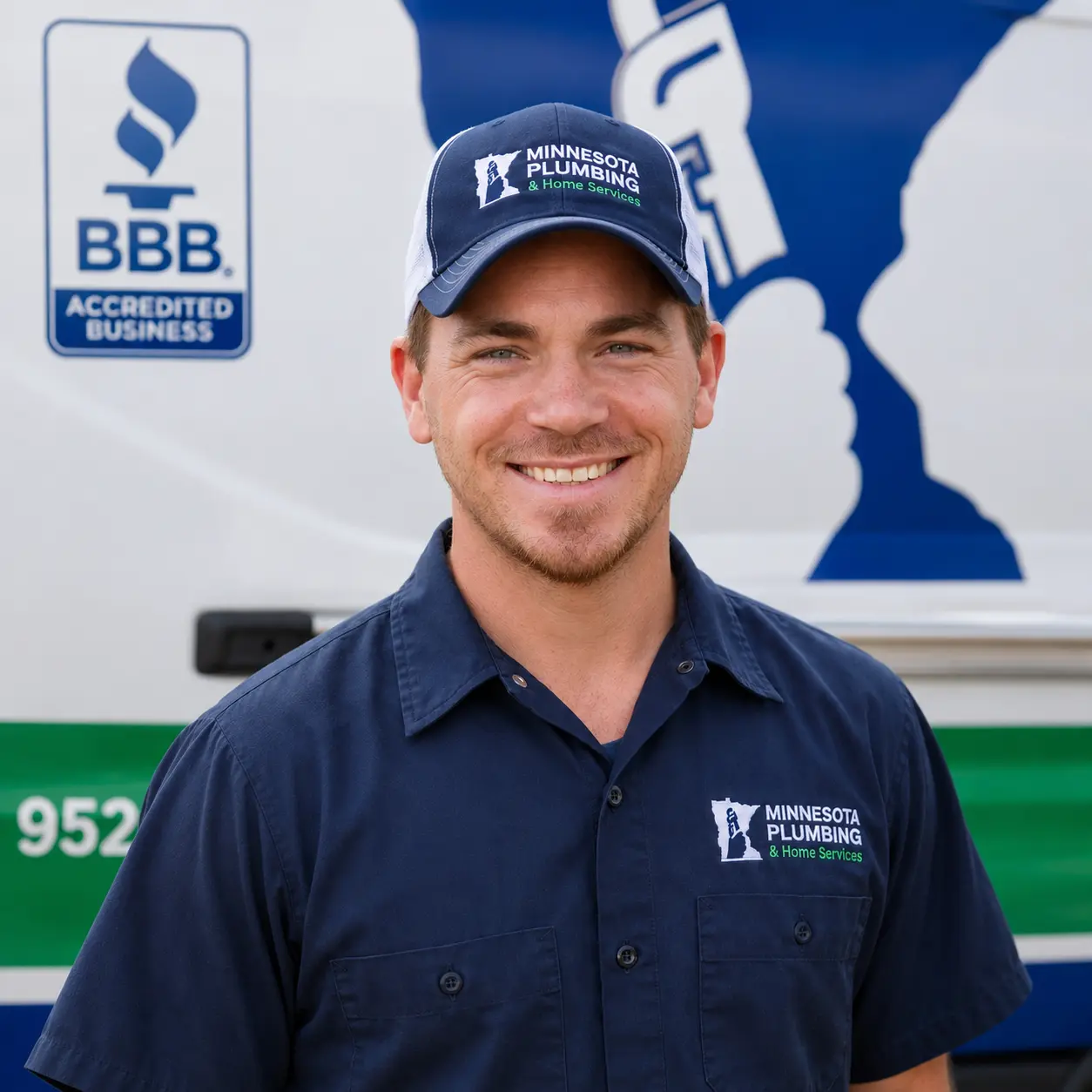 Brett | MN Plumbing & Home Services Technician Brett of MN Plumbing & Home Services at the Lakeville, MN headquarters.