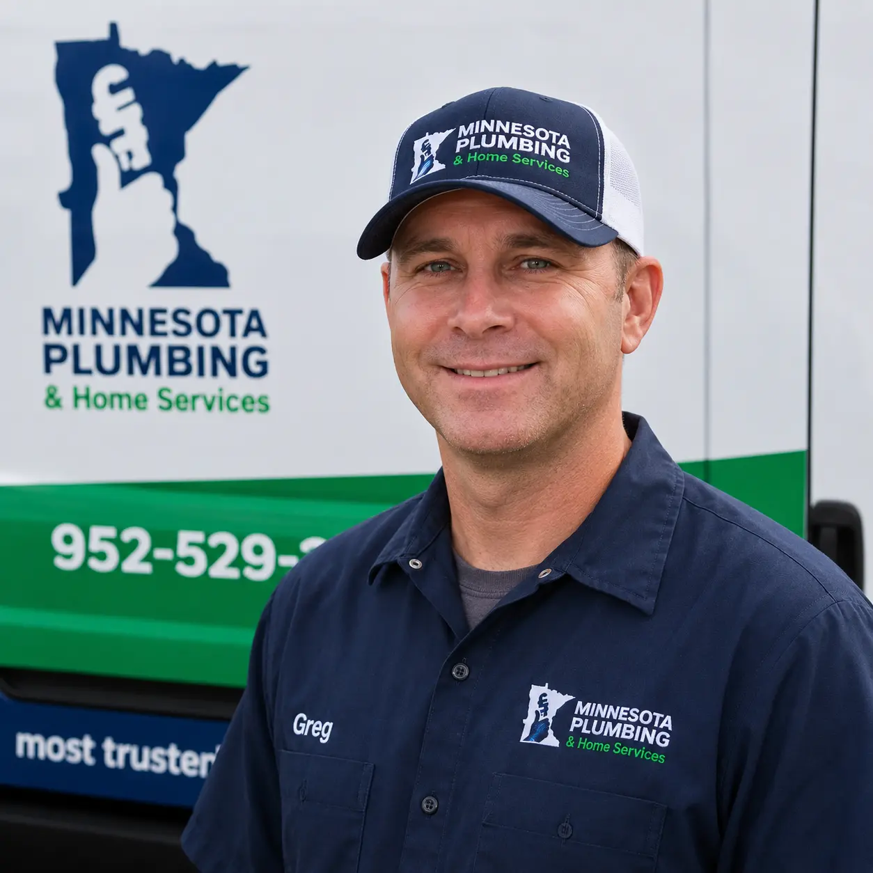 Greg | MN Plumbing & Home Services Technician Greg of MN Plumbing & Home Services at the Lakeville, MN headquarters.