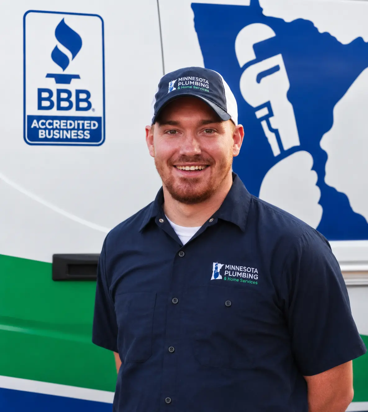 Jordan | MN Plumbing & Home Services Technician Jordan of MN Plumbing & Home Services at the Lakeville, MN headquarters.